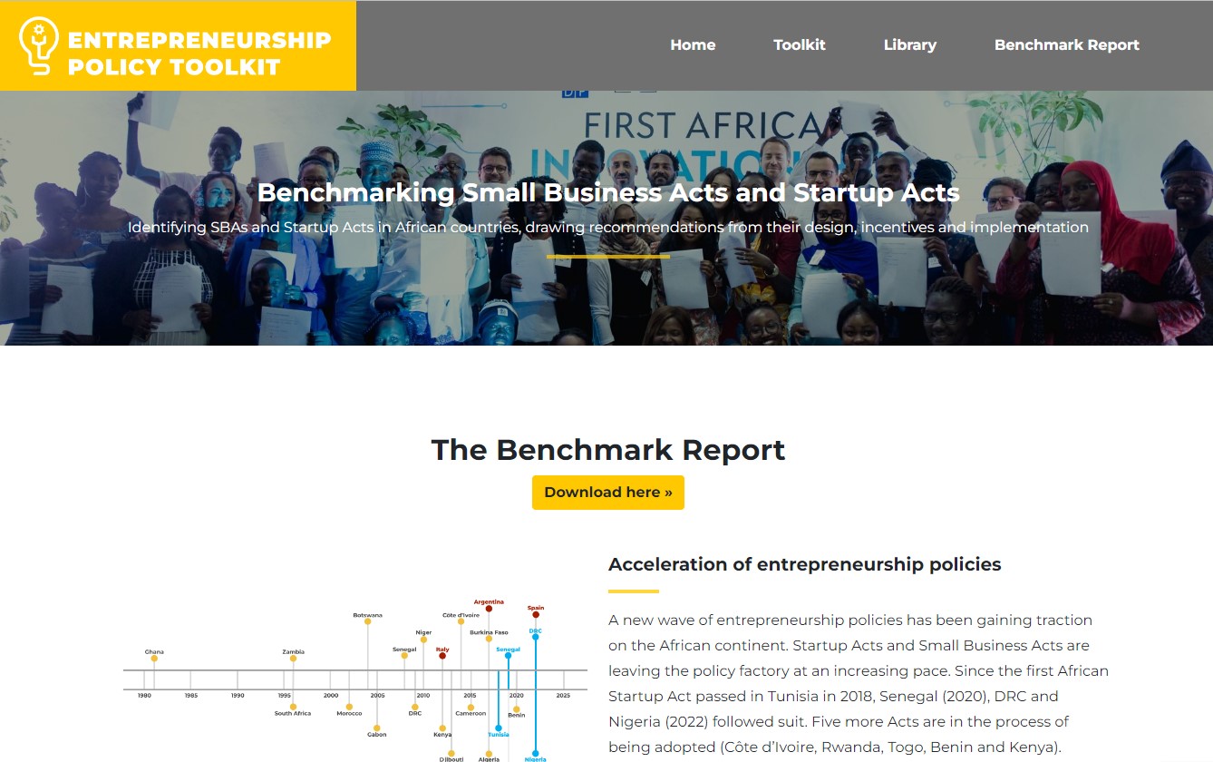 Benchmarking study of entrepreneurship laws in Africa and beyond